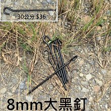 ☆台南PQS☆ 大黑釘 營釘 長30cm 寬0.8cm