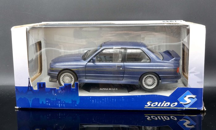 【MASH】現貨特價 Solido 1/18 BMW E30 Alpina B6 3.5 S blue