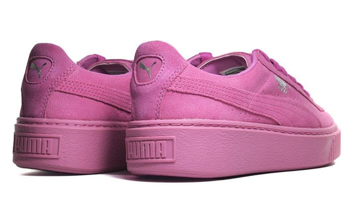 =CodE= PUMA BASKET PLATFORM RESET 珍珠皮革增高厚底鞋(全粉紅) 363313-02 女