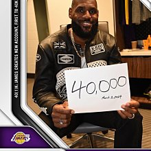 [預購][球員卡][NBA] LeBron James 4萬分紀念卡 #LBJ #40000 points