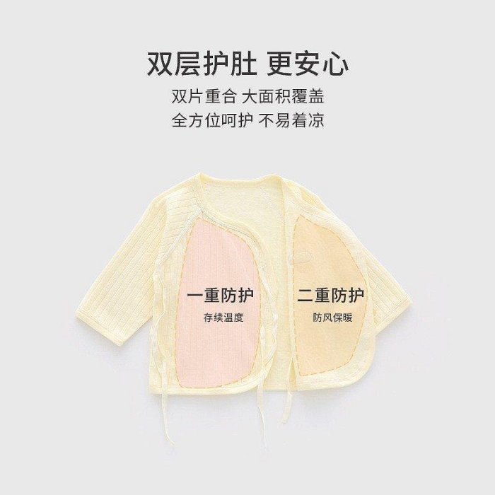 新生嬰兒新款衣服春秋冬分體套裝0一3月初生純棉月子和尚服52碼兩件套 可開發票
