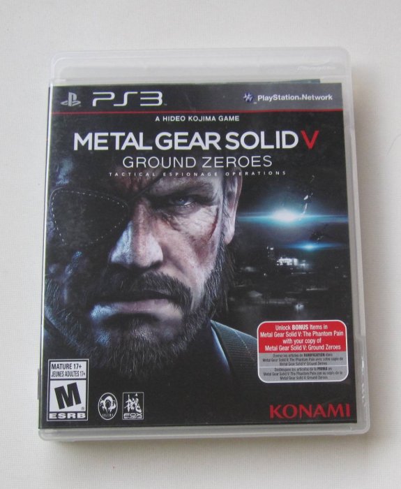 PS3 潛龍諜影5 原爆點 英日版 英文版 METAL GEAR SOLID 5