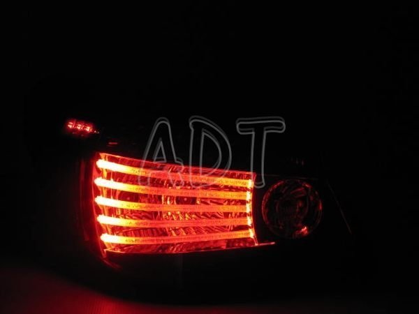~~ADT.車燈.車材~~寶馬 BMW 新大5 E60 04年仿09年 LED方向燈光柱紅黑紅白尾燈組