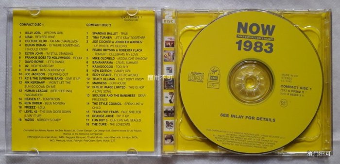 英版Now that′s what I call music！1983  2CD合輯