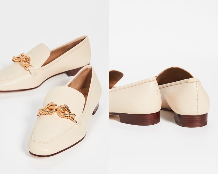 ◎美國代買◎ToryBurch Georgia/Jessa20 loafer經典雙T/金屬雙C馬扣環復古方跟樂福鞋平底鞋