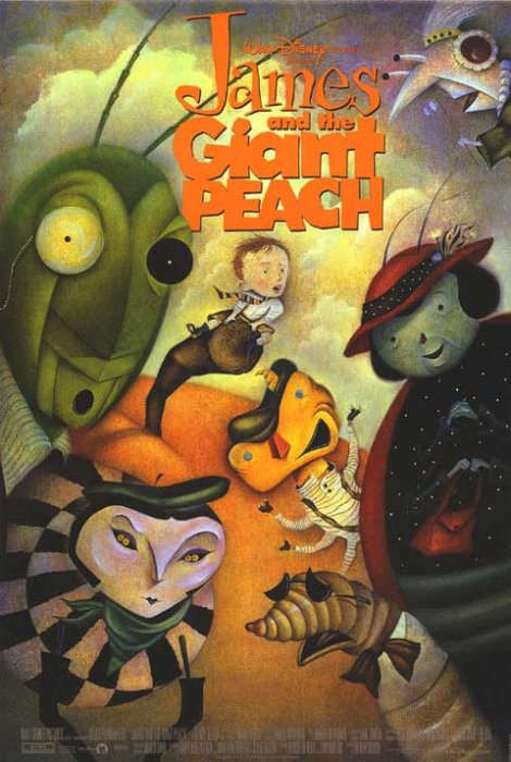 飛天巨桃歷險記 (James and the Giant Peach) -迪士尼- 美國原版雙面電影海報(1996年A)