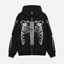 【日貨代購CITY】2023AW STUSSY RIB CAGE ZIP HOODIE 連帽 外套 骨頭 現貨