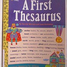 【書寶二手書T1／兒童文學_D98】A First Thesaurus