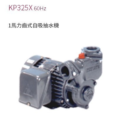 【川大泵浦】東元馬達(鑄鐵型) 1HP*1" 抽水機 KP-325X 鑄鐵泵浦 齒輪式泵浦 KP325X 台灣製造