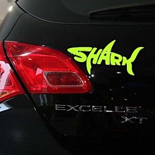 shark 鯊魚 反光車紙 貼紙 SUBARU FORD 三菱 VW BMW BENZ TOYOTA 沂軒精品A0411