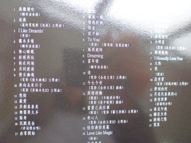 明星錄*2004年香港版.鍾情張國榮(布面外盒.附側標.3CD共51首經典名曲)二手CD(k391)