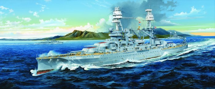 【TRUMPETER 03701】1/200 美國 Arizona BB39 亞利桑那號/1941 戰艦