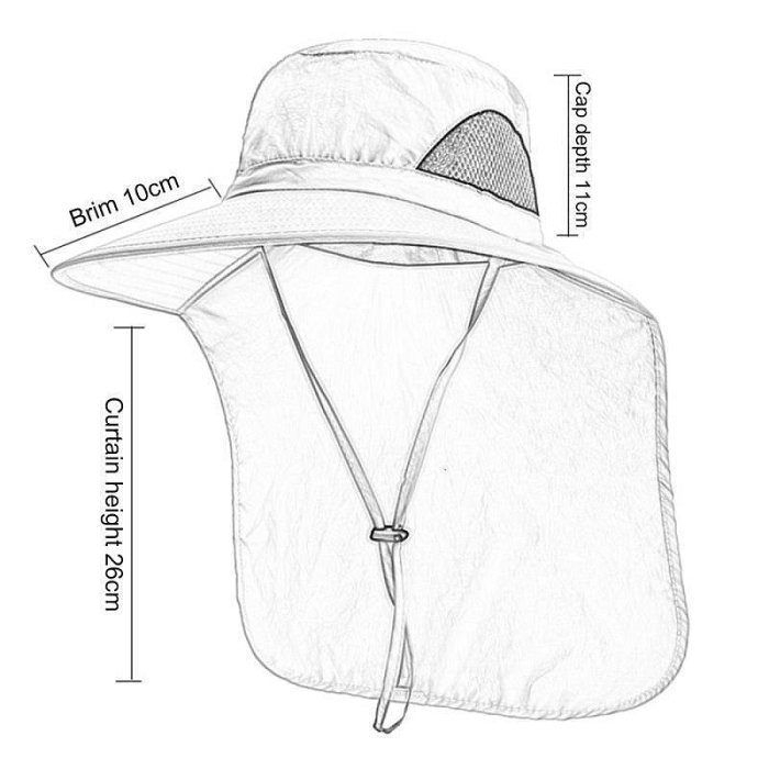 漁夫帽 男女防紫外線太陽帽 多功能護頸防曬帽 戶外帽 登山帽 遮陽帽 防曬釣魚帽 棒球帽 鴨舌帽 運動帽 戶外裝