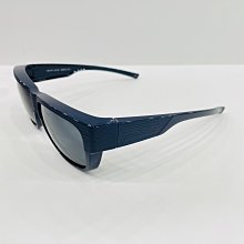 《名家眼鏡》Hawk 方框面灰色偏光套鏡深藍色鏡框HK1017 col.50