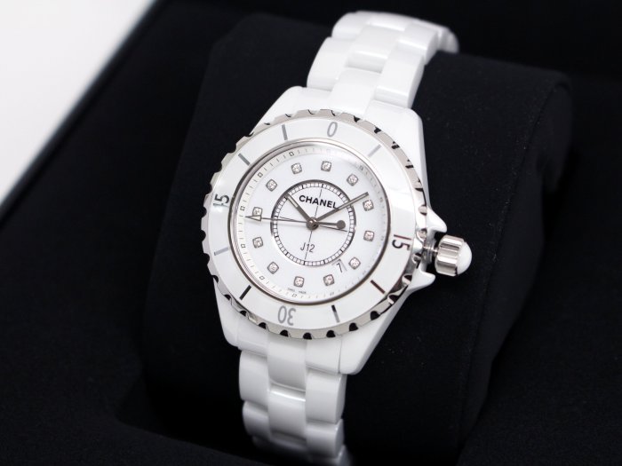 CHANEL H1628 香奈兒 J12 手錶 腕錶 33mm 全新原廠真品 經典真鑽精密陶瓷錶 女錶