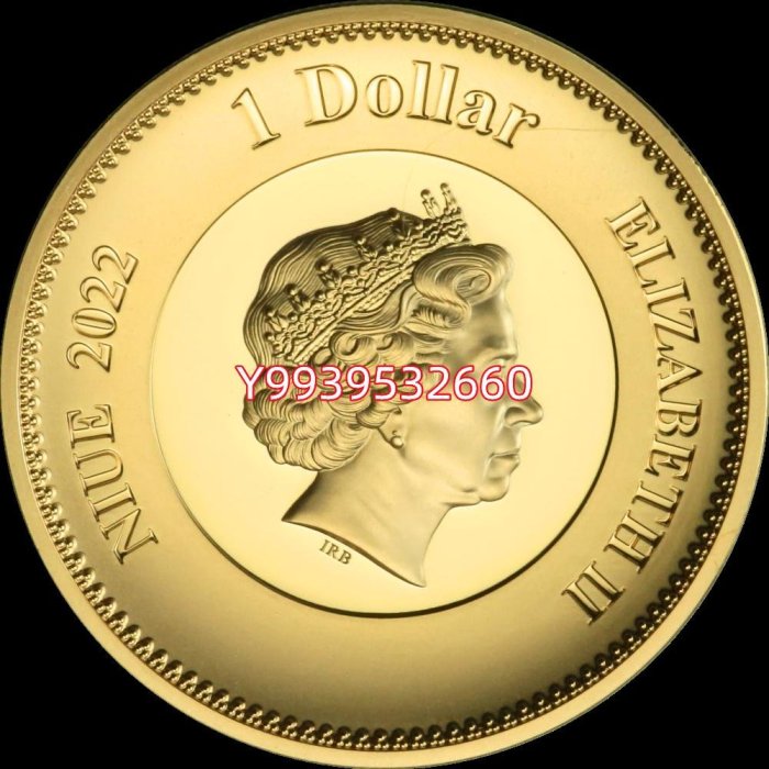 現貨 2022年 紐埃發行 英國女王伊麗莎白二世紀念幣 全新加厚銅幣 錢幣 紀念幣 收藏【知善堂】