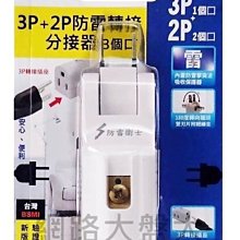 #網路大盤大# 雙日電器 3P+2P 防雷 分接器 15A 插頭 插座 180度轉向 電源分接器 三面插 R-933