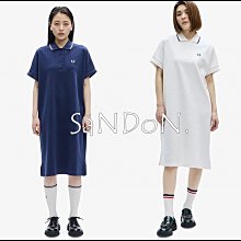 SaNDoN : motora×FRED PERRY/HOBONICHI麥穗法式簡約線條鈕扣洋裝 230617