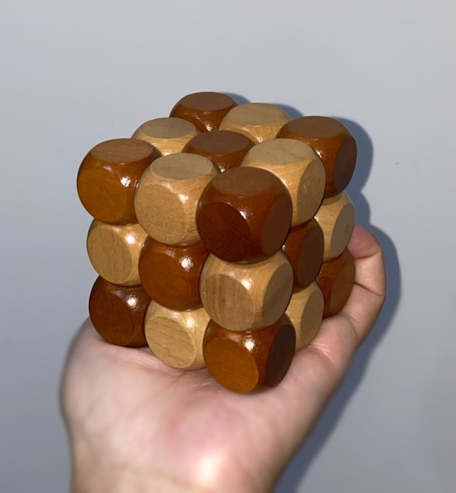 3x3x3 Snake Cube 益智 蛇繩魔術方塊 立體積木 精緻木塊 啟發益智玩具