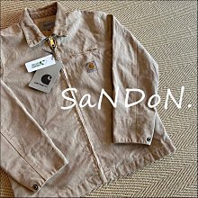 SaNDoN x『 Carhartt WIP』蠟筆洗舊色超美復古五金設計翻領外套夾克 SLY 230306