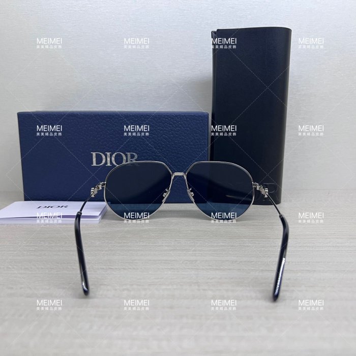 CD Link A1U Blue Dior Oblique Pilot Sunglasses