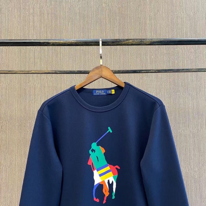 ╭☆包媽子店☆Polo Ralph Lauren 中性款大馬LOGO休閒帽T上衣秋冬款