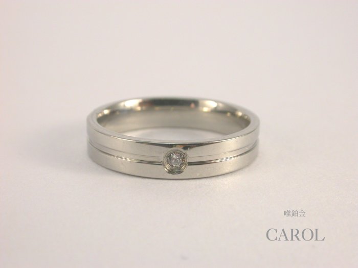 CAROL-唯鉑金-唯獨系列4mm-網路票選最佳最優婚戒款式商店