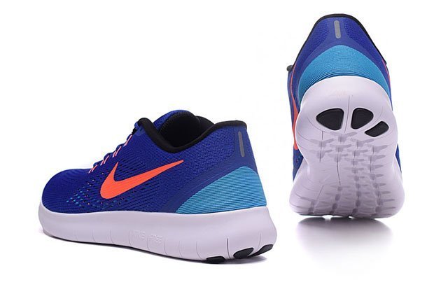 =CodE= NIKE FREE RN 3M反光透氣網赤足慢跑鞋(藍橘白)831508-401 無縫線輕量訓練 GD 男