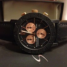 【錶帶家】專為寶格麗 BVLGARI Carbon Gold BB38CLCH BF073546 製義大利羊皮代用錶帶