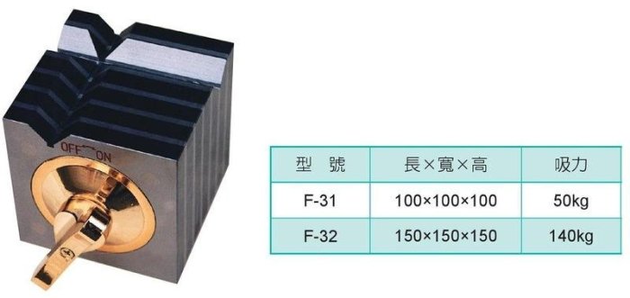 磁性方型座 方型磁性測定台 方型磁性座 四方型磁性座 F-31 F-32