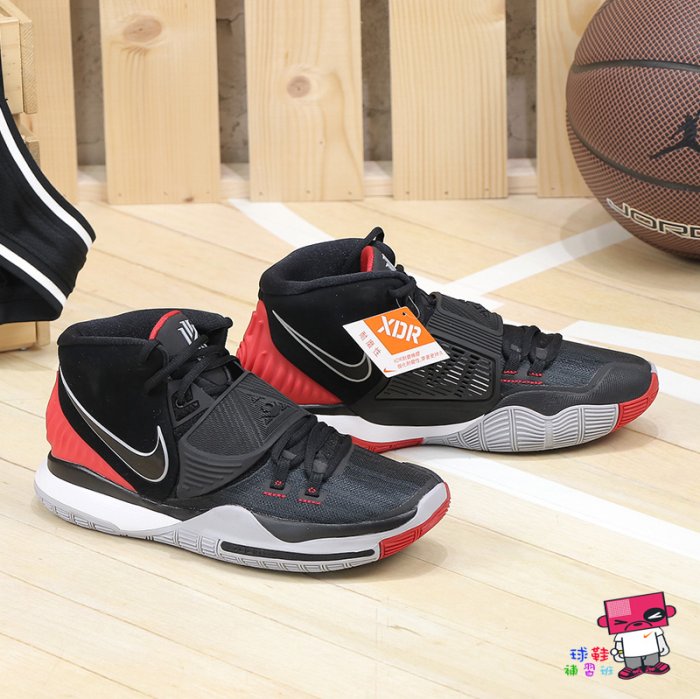 球鞋補習班 NIKE KYRIE IRVING 6 EP BRED 黑紅 XDR 耐磨 籃球鞋 BQ4631-002