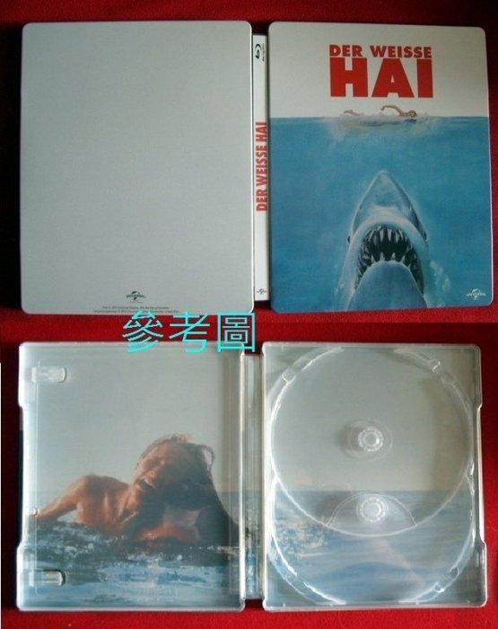 【BD藍光】大白鯊：限量鐵盒版Jaws(英文字幕) 侏儸紀公園 一級玩家導演