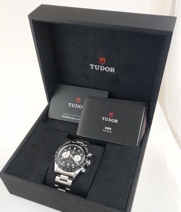 TUDOR 帝舵 79360N 黑熊貓 計時碼錶  黑面 41mm  2021/9月