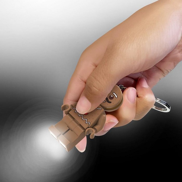 樂高鑰匙圈 樂高經典款 薑餅人 人偶造型LED 鑰匙圈鎖圈 手電筒 吊飾 COCOS LG320