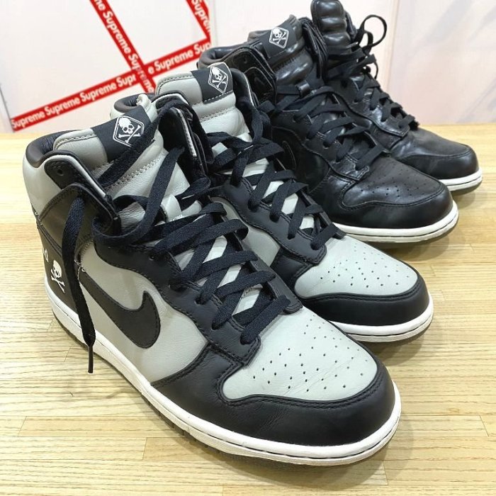 BLACK極新MASTERMIND JAPAN x FCRB x NIKE真皮MMJ骷髏F.C.R.B牛皮DUNK SB