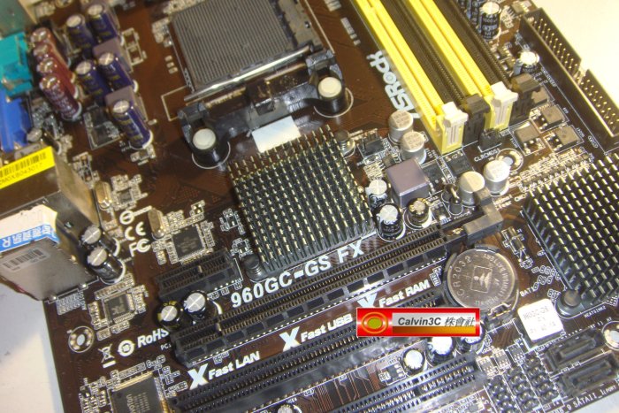 華擎 ASRock 960GC-GS FX AM3+腳位 內建顯示 AMD760晶片 6組SATA3 DDR3 DDR2