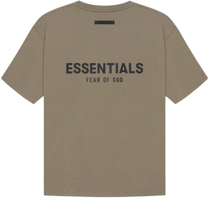 SS21 FEAR OF GOD FOG ESSENTIALS T-shirt 後背膠印LOGO TEE 男女