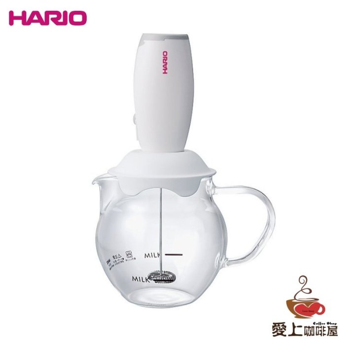HARIO咖啡家用打奶泡器 Q型電動打奶泡機咖啡器具打泡機打奶器CQT