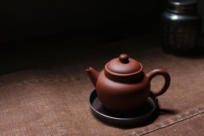 若 日本茶道具 古美術 唐物 清末民初 紫泥 巨輪珠 紫砂壺 古壺（售出）