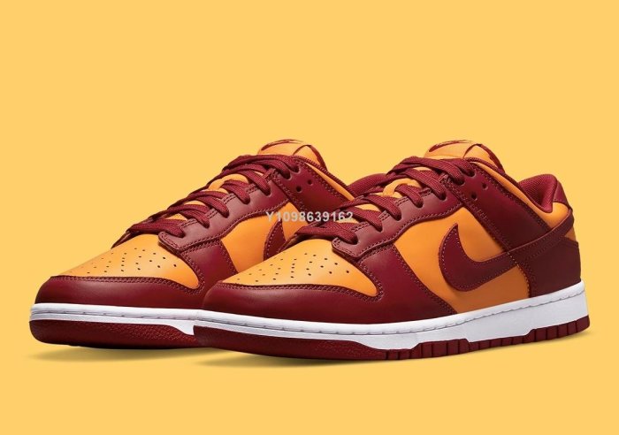 代購】NIKE DUNK LOW Midas Gold 酒紅金低幫經典百搭滑板鞋DD1391-701