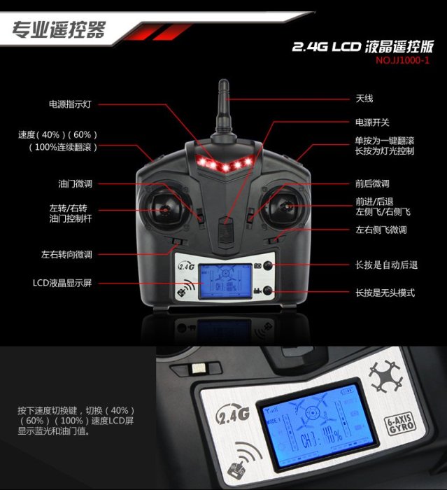 JJ1000 蜂鳥 迷你 特技 遙控 四軸機 高速 無人機 飛行器 標配 現貨