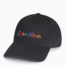 【CK配件館】☆【100%全新真品Calvin Klein LOGO刺繡棒球帽】☆【CKH001C3】(黑色)