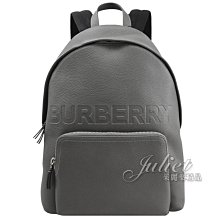 【茱麗葉精品】全新商品 BURBERRY 專櫃商品 8052873 Abbeydale 牛皮商旅拉鍊後背包.灰 預購