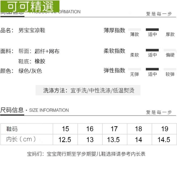 夏童涼鞋包頭學步涼鞋軟底男小女童沙灘涼鞋潮2473-可可精選