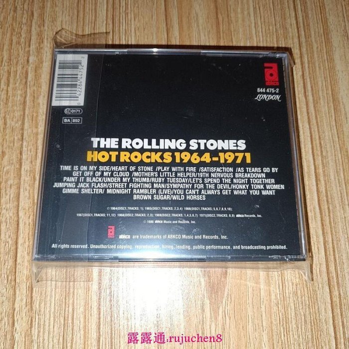 中陽 滾石樂隊The Rolling Stones Hot Rocks 1964 -1971 2CD 全新未拆