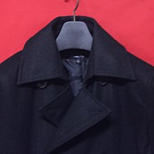 【嚴選日本精品】日本名牌SUGGESTION  頂級雙排扣紳士鋪綿窄版混羊毛短大衣