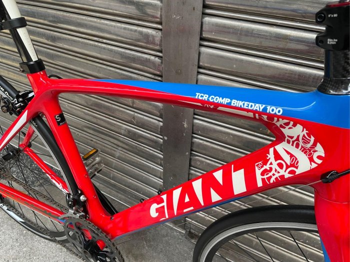 【 專業二手腳踏車買賣 】限量版 - 捷安特Giant TCR Comp bikeday 100 國旗配色 碳纖維公路車 advanced 2 中古車 二手車