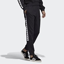 【Dr.Shoes 】Adidas Tape FL Pant 男裝 黑 白串標 拉鍊口袋 運動休閒 長褲 DX1299