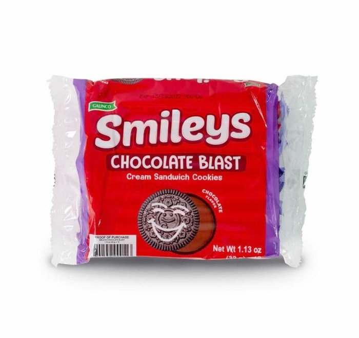 Smileys Chocolate Blast Cream Sandwich Cookies 巧克力夾心餅乾 320g /1包