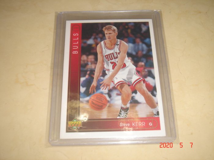 美國職籃 NBA  Bulls  Steve Kerr 1993 Upper Deck #324 球員卡